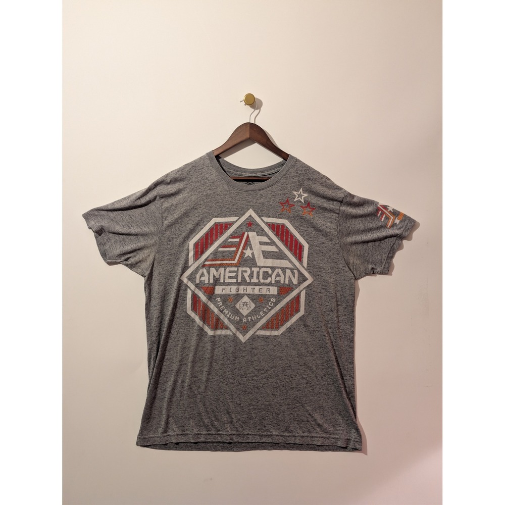 American Fighter T-Shirt Mens 3XL Gray Graphic MMA Premium Athletics